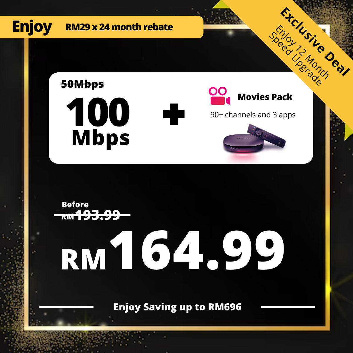 Astro Fibre 50 Mbps + Movies Pack